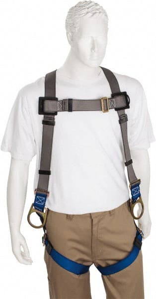 Fall Protection Harnesses: 350 Lb, Back and Side D-Rings Style, Size Universal, Polyester MPN:PS-HPT-20