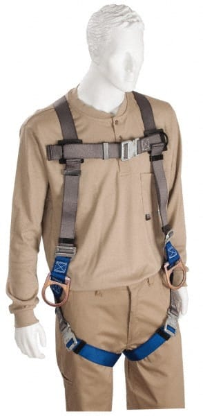 Fall Protection Harnesses: 350 Lb, Quick-Connect Back and Side D-Rings Style, Size Universal, Polyester MPN:PS-HQC-10