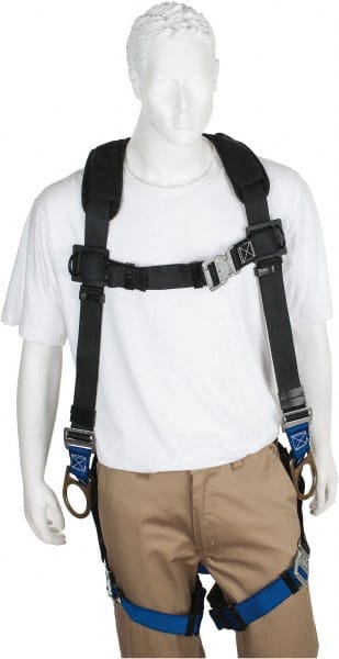 Fall Protection Harnesses: 350 Lb, Padded Back and Side D-Rings Style, Size Universal, Polyester MPN:PS-HQC-30