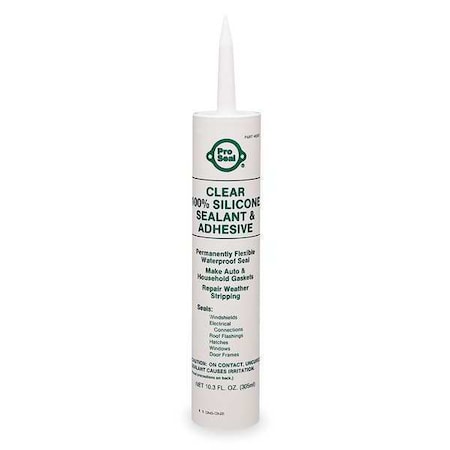 Waterproof Gasket Sealant, 11.1 oz, Clear, Temp Range -75 to 500 Degrees F MPN:80067