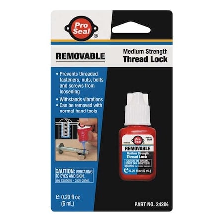 Threadlocker, PRO SEAL ANA-LOK™ 42, Blue, Medium, Liquid, 0.2 fl oz, Bottle MPN:24206