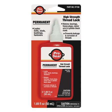 Threadlocker, PRO SEAL ANA-LOK™ 71, Red, High, Liquid, 1.69 fl oz, Bottle MPN:27150
