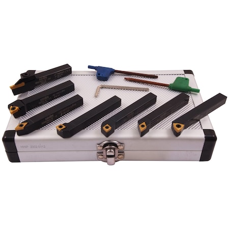7 Piece 3/8 Indexable Cut Off & Turning Tool Set MPN:2002-0112