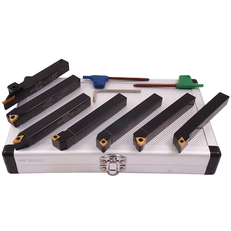 7 Piece 1/2 Indexable Cut Off & Turning Tool Set MPN:2002-0113