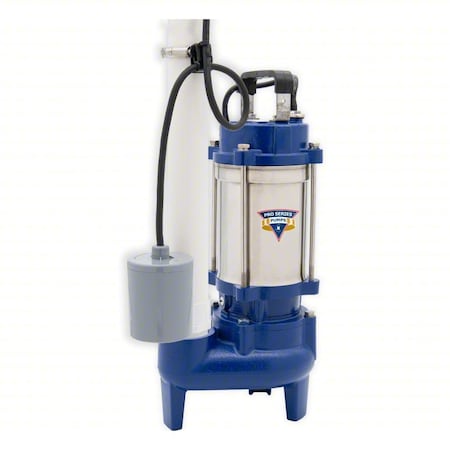 SewageEjectorPump, 10ft, 0.4hp, 115VAC MPN:E7040-TS