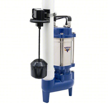 SewageEjectorPump, 10ft, 0.4hp, 115VAC MPN:E7040-VS