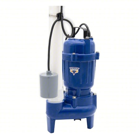 SewageEjectorPump, 10ft, 0.5hp, 115VAC MPN:E7055-TS