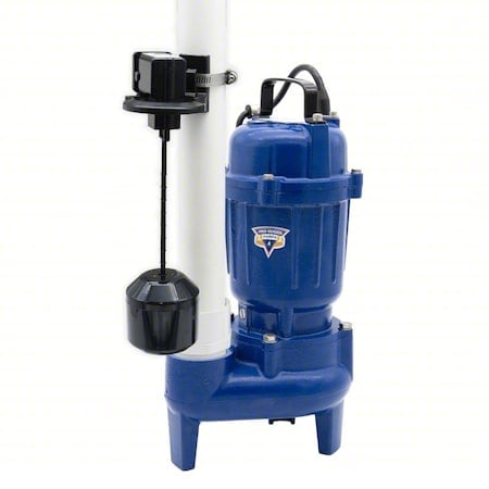 SewageEjectorPump, 10ft, 0.5hp, 115VAC MPN:E7055-VS