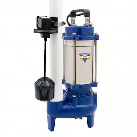 SewageEjectorPump, 10ft, 1hp, Single, 115VAC MPN:E7105-VS
