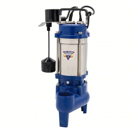 SewageEjectorPump, 10ft, 0.4hp, 115VAC MPN:EBIS40V