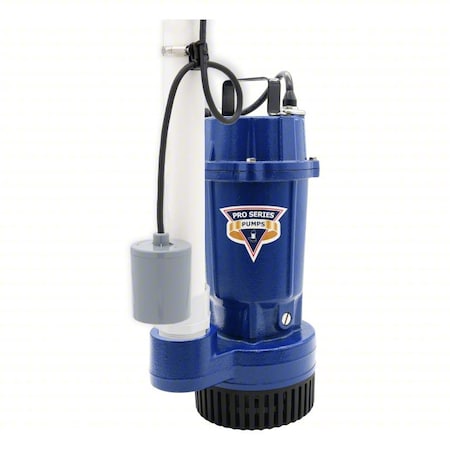SubmersibleSumpPump, 10ft, 13.75in, 115VAC MPN:S1033-TS