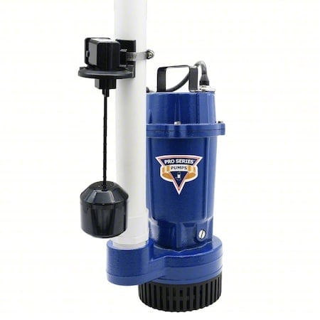 SubmersibleSumpPump, 10ft, 13.75in, 115VAC MPN:S1033-VS
