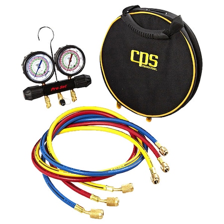 Manifold Gauge Set, 5 ft L, 3 1/2 in Gauge MPN:MT2H7P5A