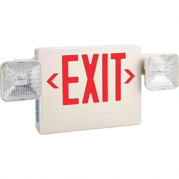 1 Face Ceiling & Wall Mount LED Combination Exit Signs MPN:GCB-200SR