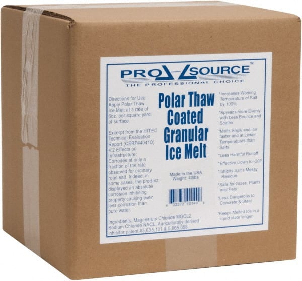 Ice & Snow Melter & De-Icer: Pellet, 40 lb Box MPN:CS-40BX