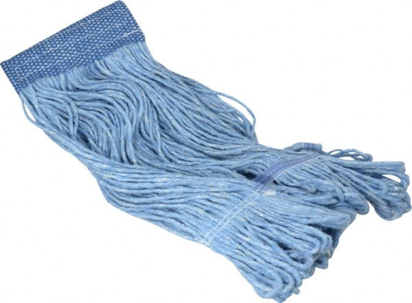 Wet Mop Loop: Clamp Jaw, Large, Blue Mop, Blended Fiber MPN:09319831