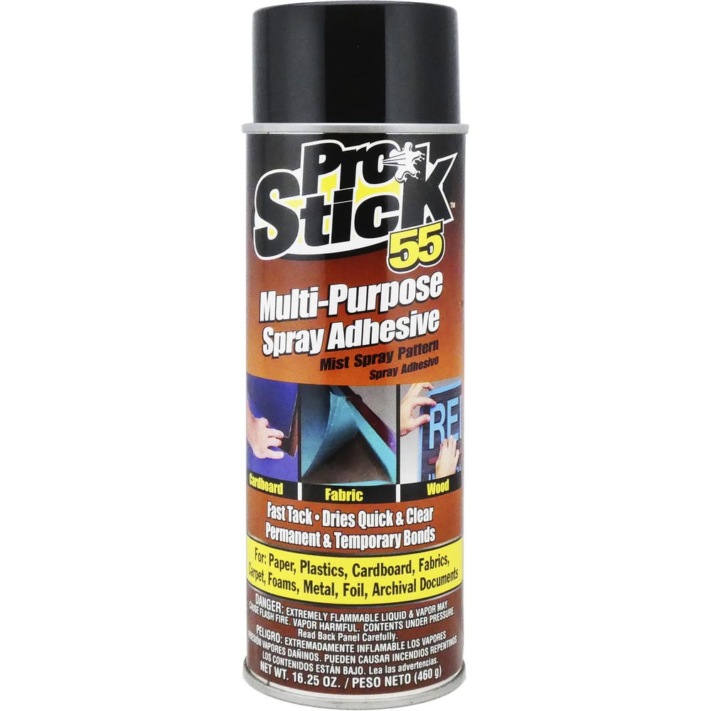 Liquid Spray Adhesive: 16.25 oz Aerosol Can, Red MPN:MS-005-016