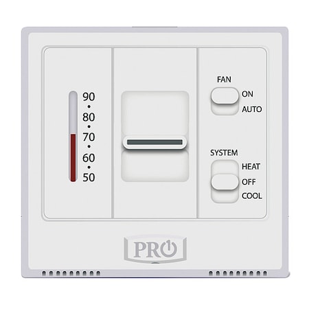 Low Voltage Thermostat, Wall Mount, Hardwired, 24VAC MPN:T501M