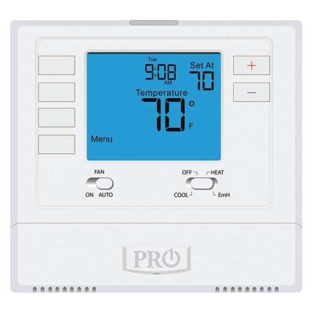 Heat Pump / Conventional, 5-1-1 Programs, 2 H, 1 C, Wall Mount, Hardwired/Battery, 24VAC MPN:T725