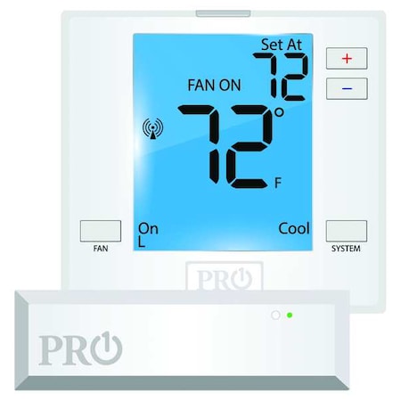 Low Voltage Thermostat, 2 H, 1 C, Hardwired/Battery, 24VAC MPN:T731W