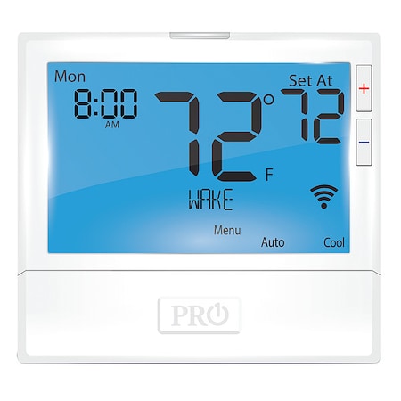 Wireless Low Voltage Thermostat, 7 or 5-1-1 Programs, 4 Heat Pump or 2 Conventional H, 2 C, 24V AC MPN:T855iSH