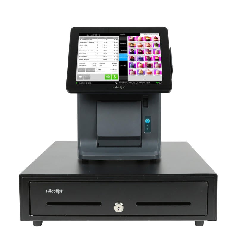 uAccept MB3000 Point Of Sale System, Black MPN:MB3000