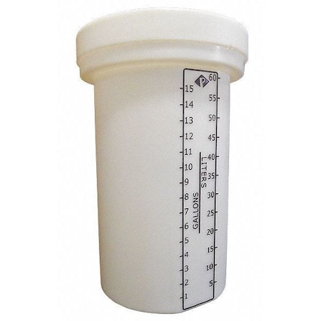 Solid Top Process Tank Nat LDPE 15 Gal MPN:01-30355