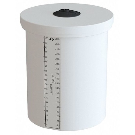 Solid Top Process Tank Nat XLPE 100 Gal MPN:01-30414