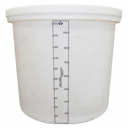 Solid Top Process Tank Nat XLPE 300 Gal MPN:01-30417