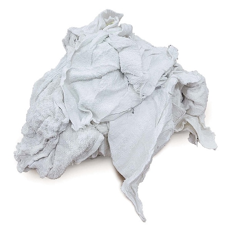 Terry Cloth Cotton Cloth Rag 15 lb. Varies Sizes, White MPN:Z99201