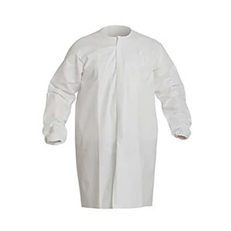 Lab Frock, ProClean®, Serged, Extends Below Hip, White, 30 PK MPN:PC270SWHSM00300B