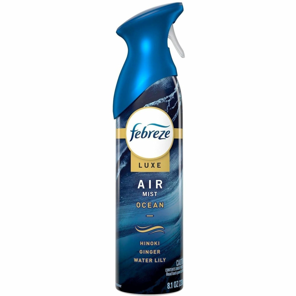 Febreze Air Mist Air Freshener Spray - Spray - 8.1 fl oz (0.3 quart) - Warm Ocean Breeze - Odor Neutralizer, Long Lasting - 6 / Carton MPN:19940
