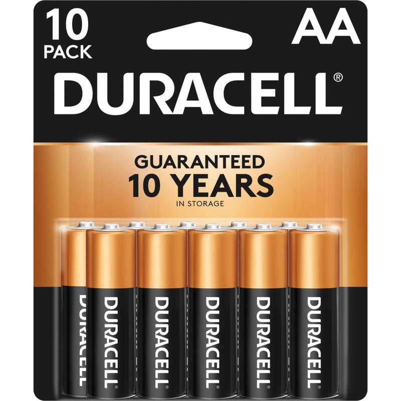 Duracell Coppertop AA Alkaline Batteries, Pack Of 10 (Min Order Qty 7) MPN:MN1500B10Z