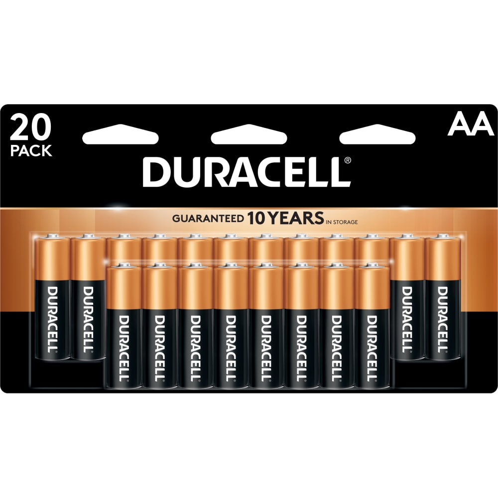 Duracell Coppertop AA Alkaline Batteries, Pack Of 20 (Min Order Qty 4) MPN:MN1500B20