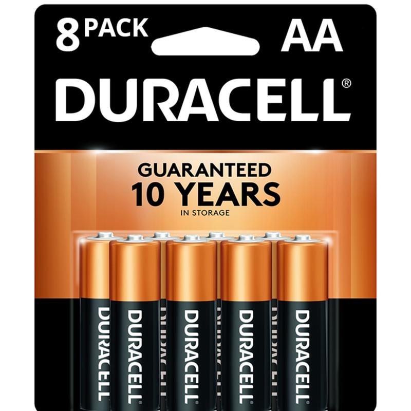 Duracell Coppertop AA Alkaline Batteries, Pack Of 8 (Min Order Qty 9) MPN:MN1500B8Z