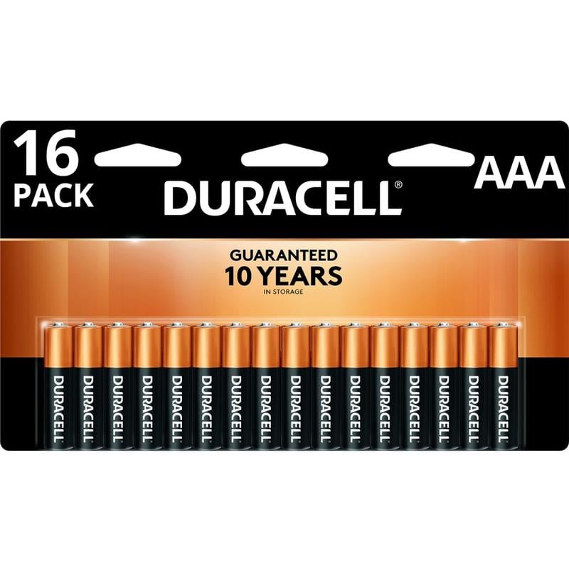 Duracell Coppertop AAA Alkaline Batteries, Pack Of 16 (Min Order Qty 5) MPN:MN2400B16Z