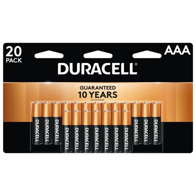 Duracell Coppertop AAA Alkaline Batteries, Pack Of 20 (Min Order Qty 4) MPN:MN2400B20