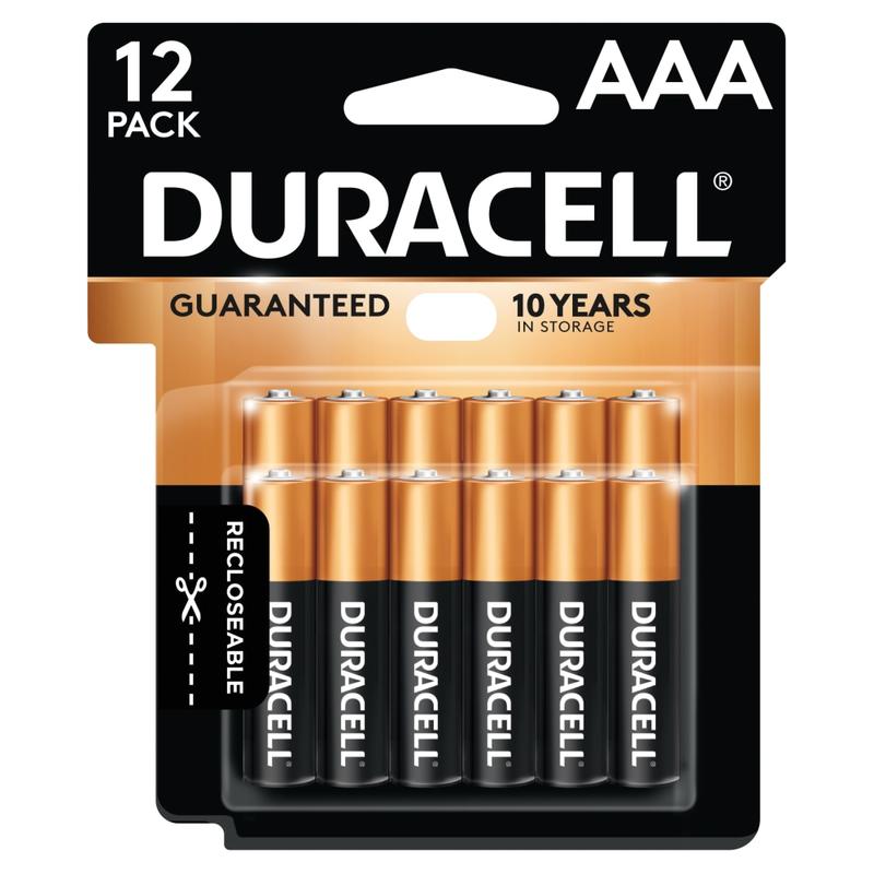 Duracell Coppertop AAA Alkaline Batteries, Pack Of 12 (Min Order Qty 6) MPN:MN24RT12Z