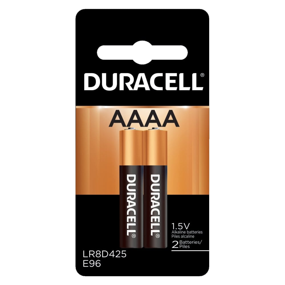 Duracell 1.5-Volt AAAA Alkaline Batteries, Pack Of 2 (Min Order Qty 26) MPN:MX2500B2PK
