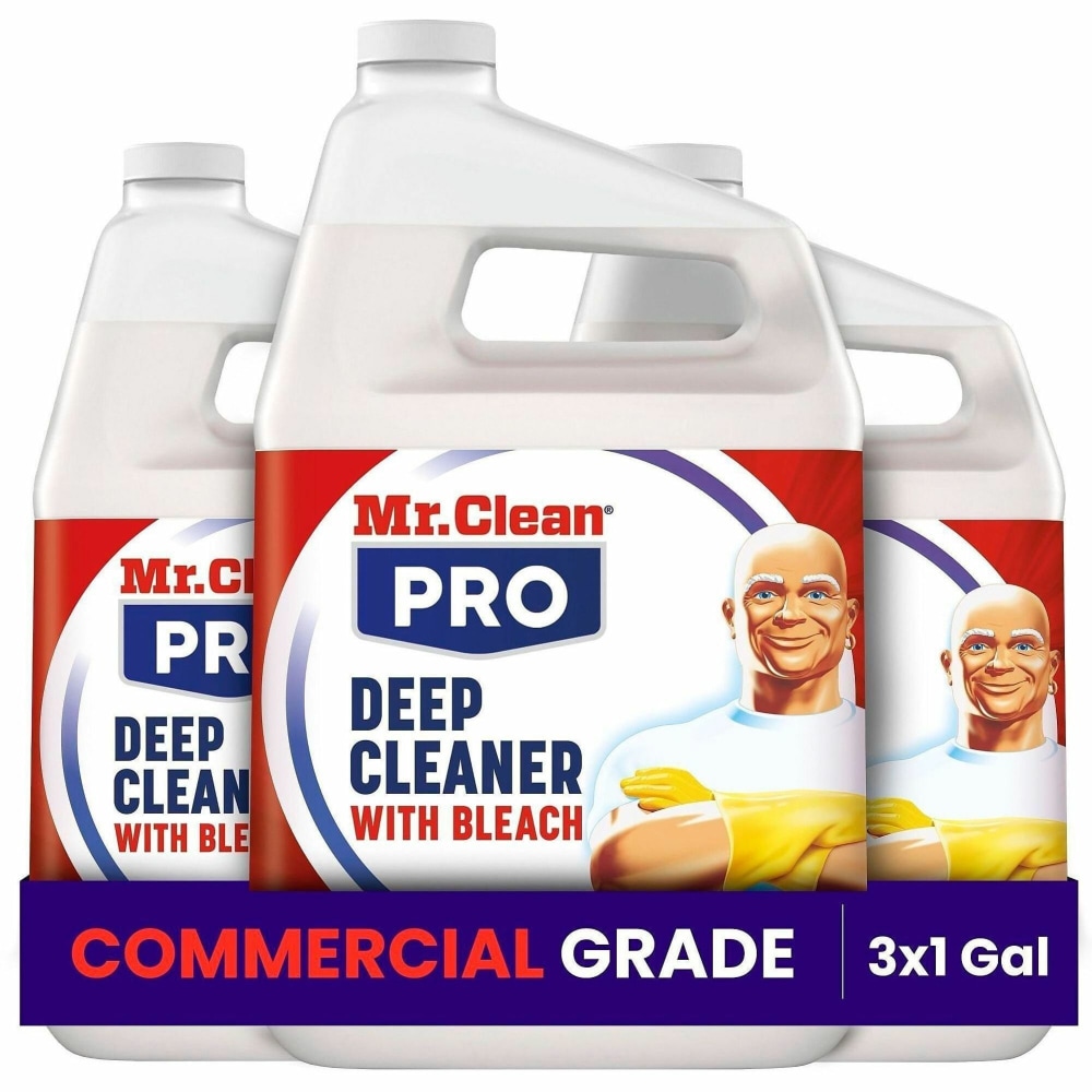 Mr. Clean PRO Deep Cleaner with Bleach, 128 Oz, Pack Of 3, 25676 MPN:25676