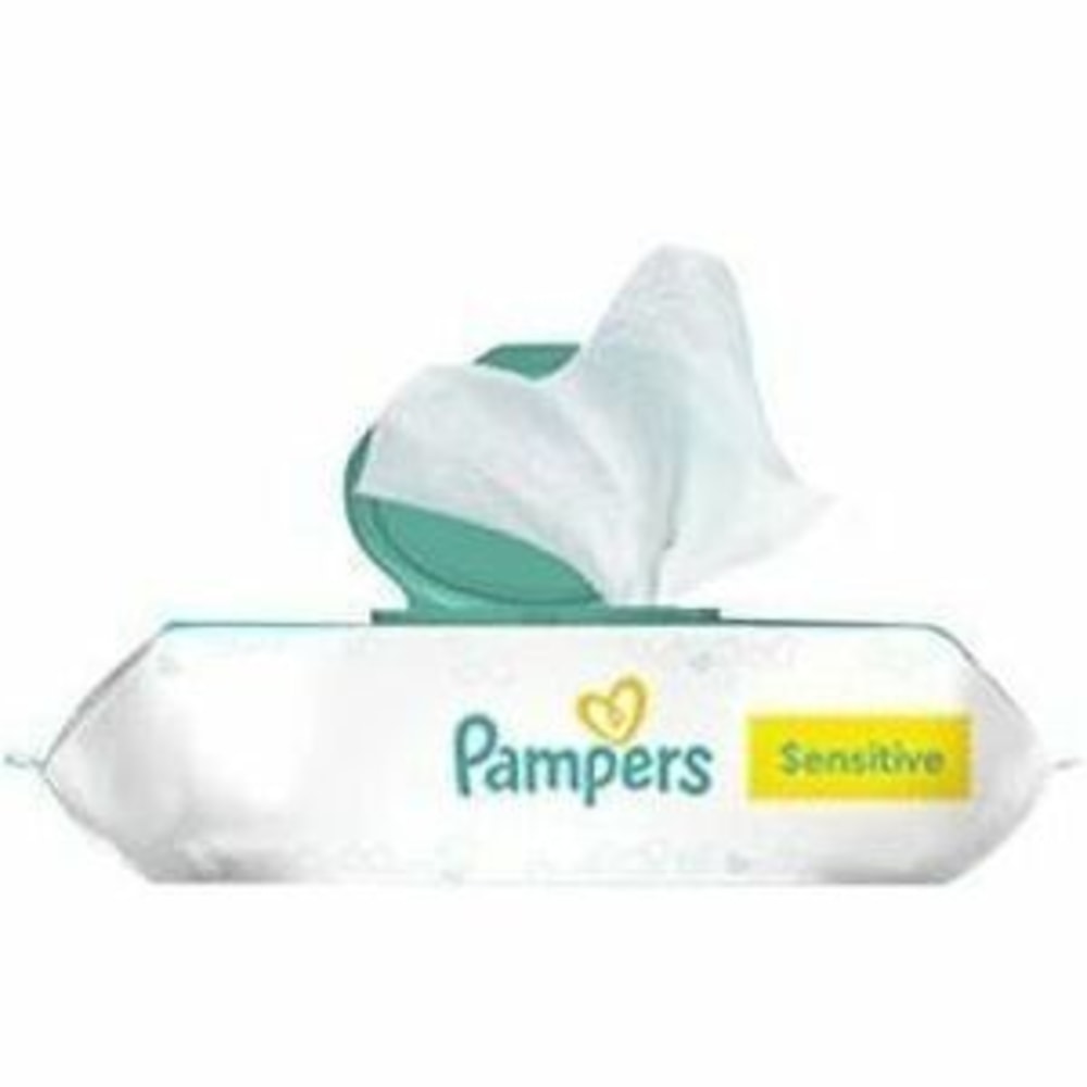 Pampers Sensitive Cleaning Wipe - White - 588 / Box MPN:07325