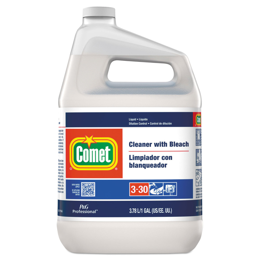 Comet Cleaner with Bleach, Liquid, Closed Loop Concentrate, 1 gal, 3/Carton MPN:31641
