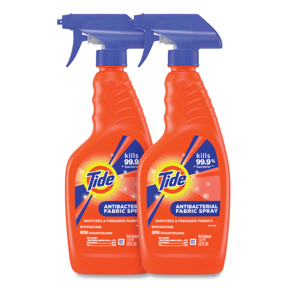 Tide Antibacterial Fabric Spray, Original Scent, 22 Oz, Carton Of 2 Bottles MPN:80353851