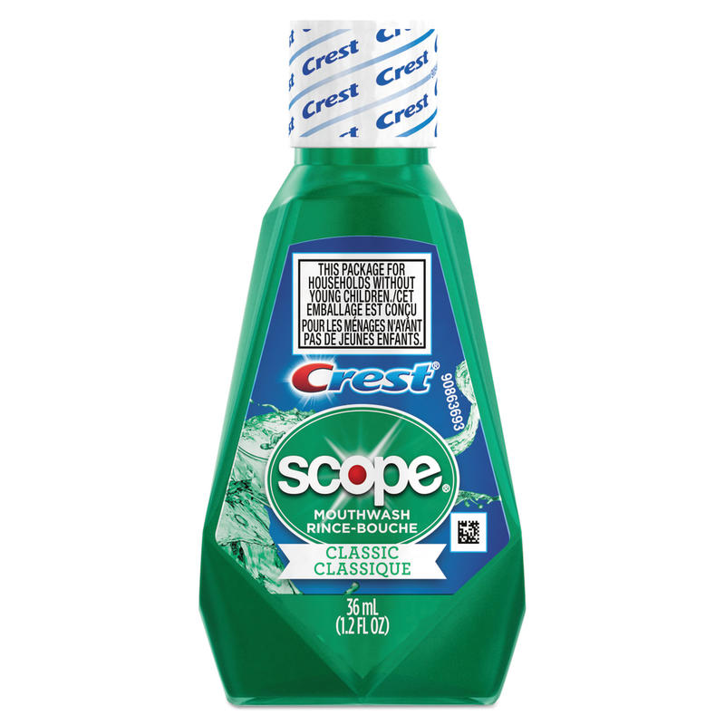 Crest And Scope Rinse, Classic Mint, 1.2 Oz, Pack Of 48 Bottles MPN:PGC97506