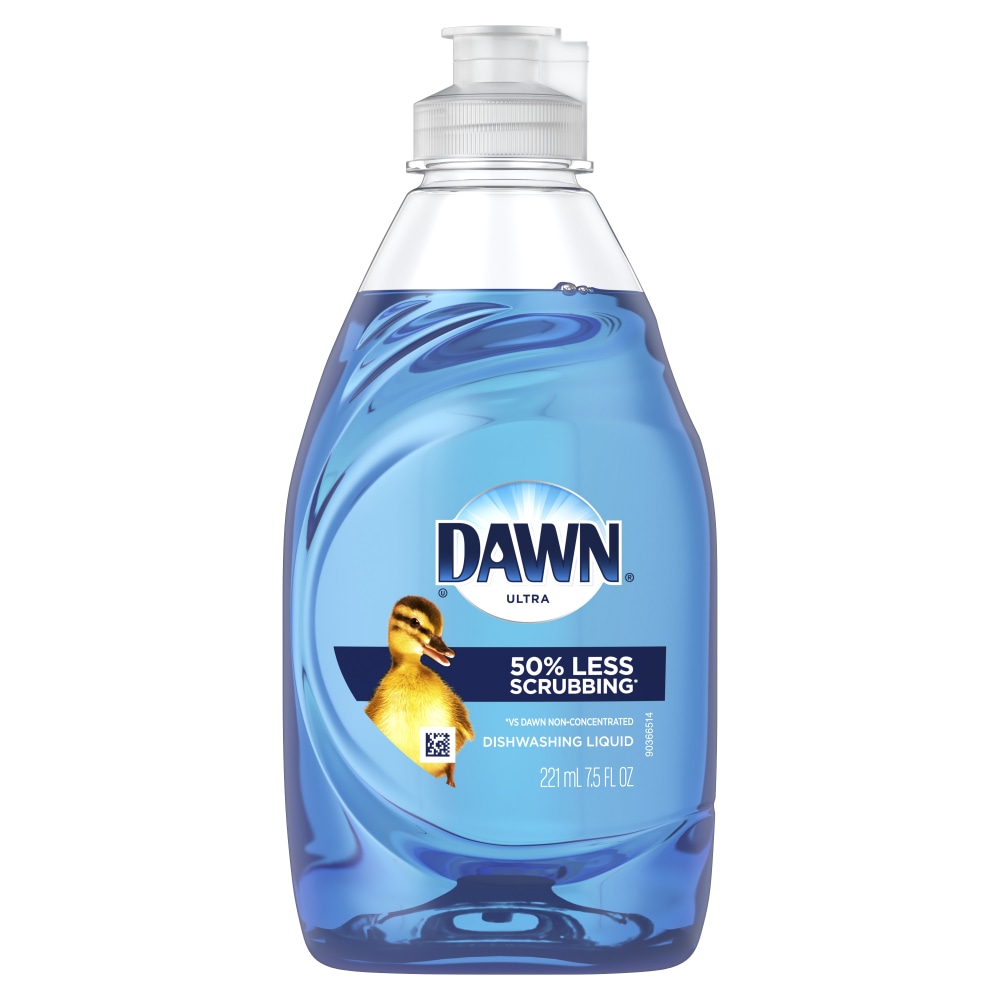 Dawn Ultra Dish Soap Dishwashing Liquid Bottles, Original, 7.5 Fl Oz, Blue, Case Of 12 Bottles MPN:3077208124CT