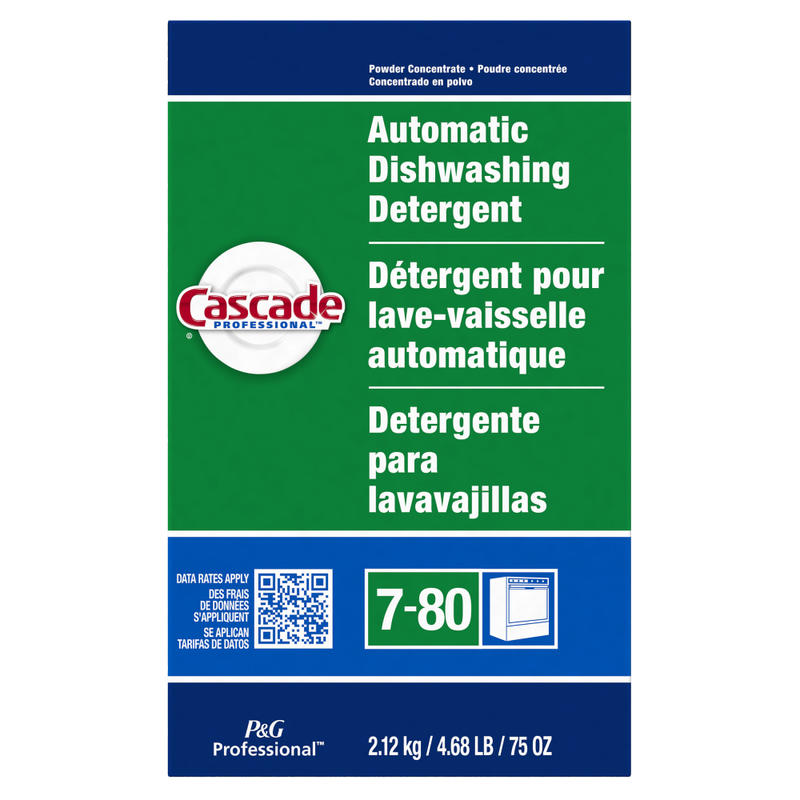 Cascade Dishwashing Detergent, 75 Oz, Fresh Scent, Carton Of 7 Boxes MPN:59535CT