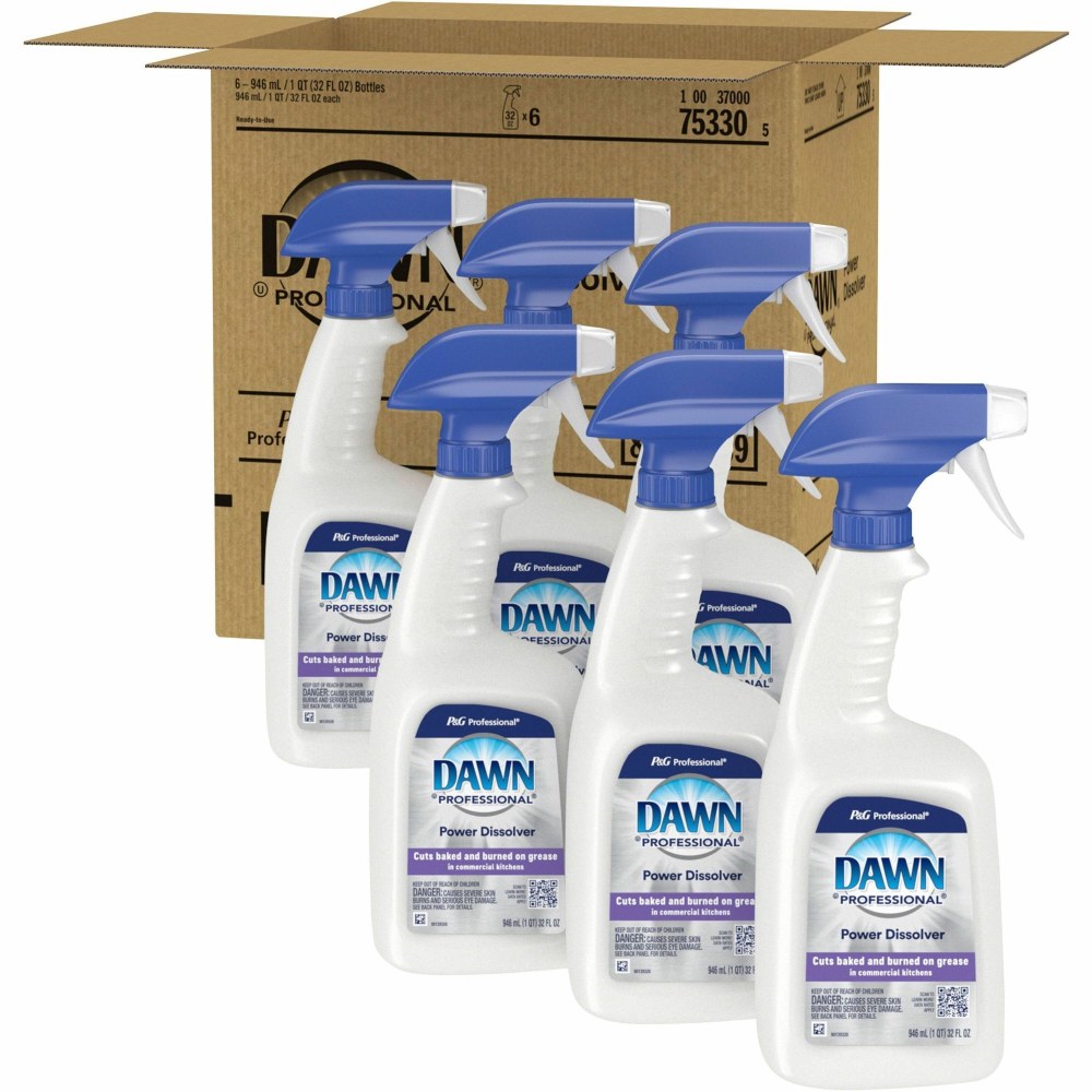 Dawn Professional Power Dissolver - Ready-To-Use - 32 oz (2 lb) - Scrub-free - White - 6 / Carton MPN:75330CT