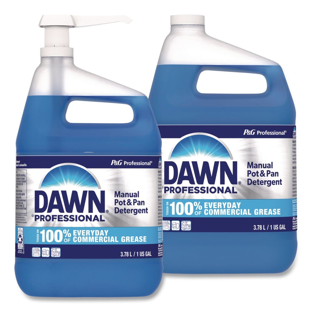 Dawn Professional Manual Pot and Pan Dish Detergent with Pump, Dawn Original Scent, (1) Pump and (2) 1 gal Bottles/Carton MPN:80763059