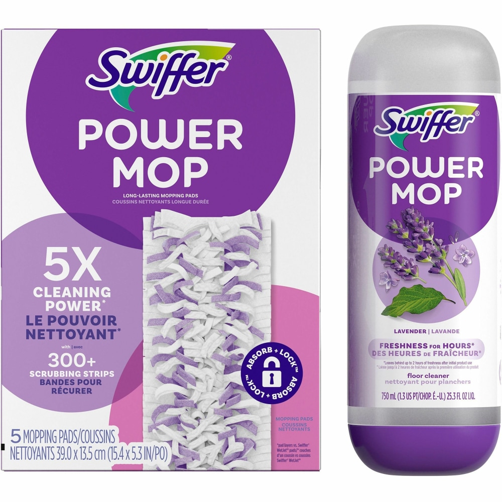 Swiffer PowerMop Refill Pack - Purple - 1 Kit MPN:09117