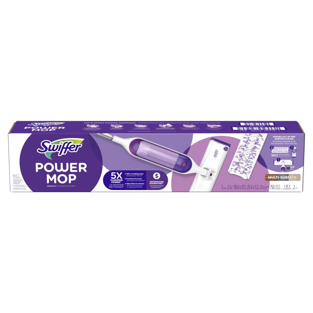 Swiffer PowerMop Multi-Surface Mop Kit, Fresh Scent, 15in MPN:3077207242